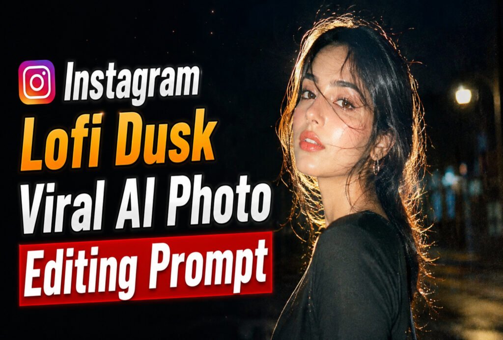 Instagram Lofi Dusk Viral AI Photo Editing Prompt | Night Glow Effect ChatGPT Prompt