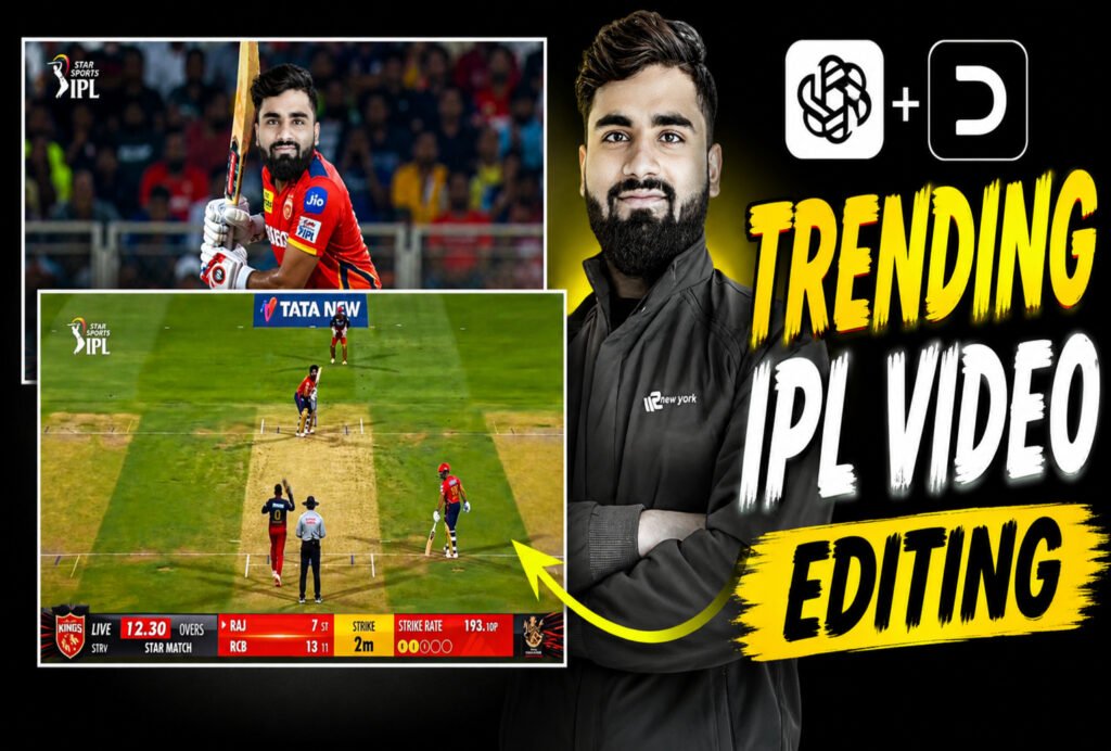 Instagram Trending IPL Batting Video Editing Full Guide With Prompt