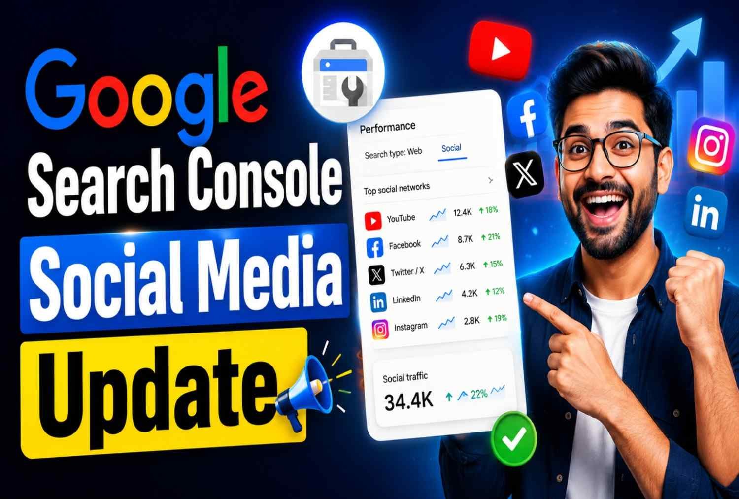Google Search Console Social Media Update
