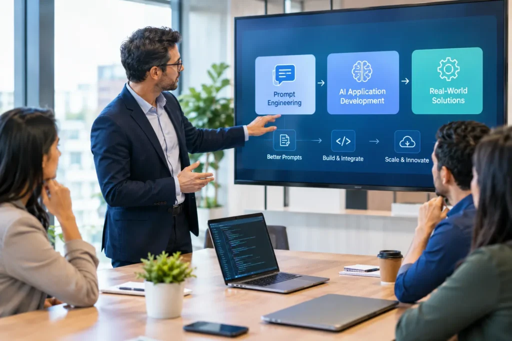 From Prompt Engineering to AI Applications Development: Lessons to be Learned by Business Managers